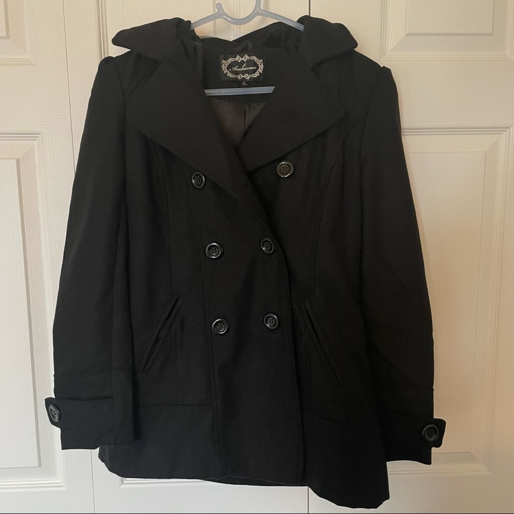 NEW Black Peacoat